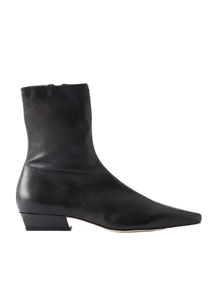 Staud Wally Leather Ankle Boots