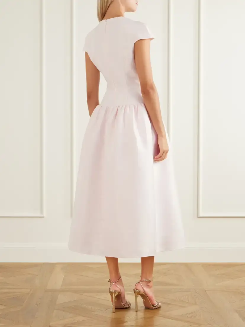 Self-Portrait Embellished Taffeta Midi Dress | Thumbnail 3