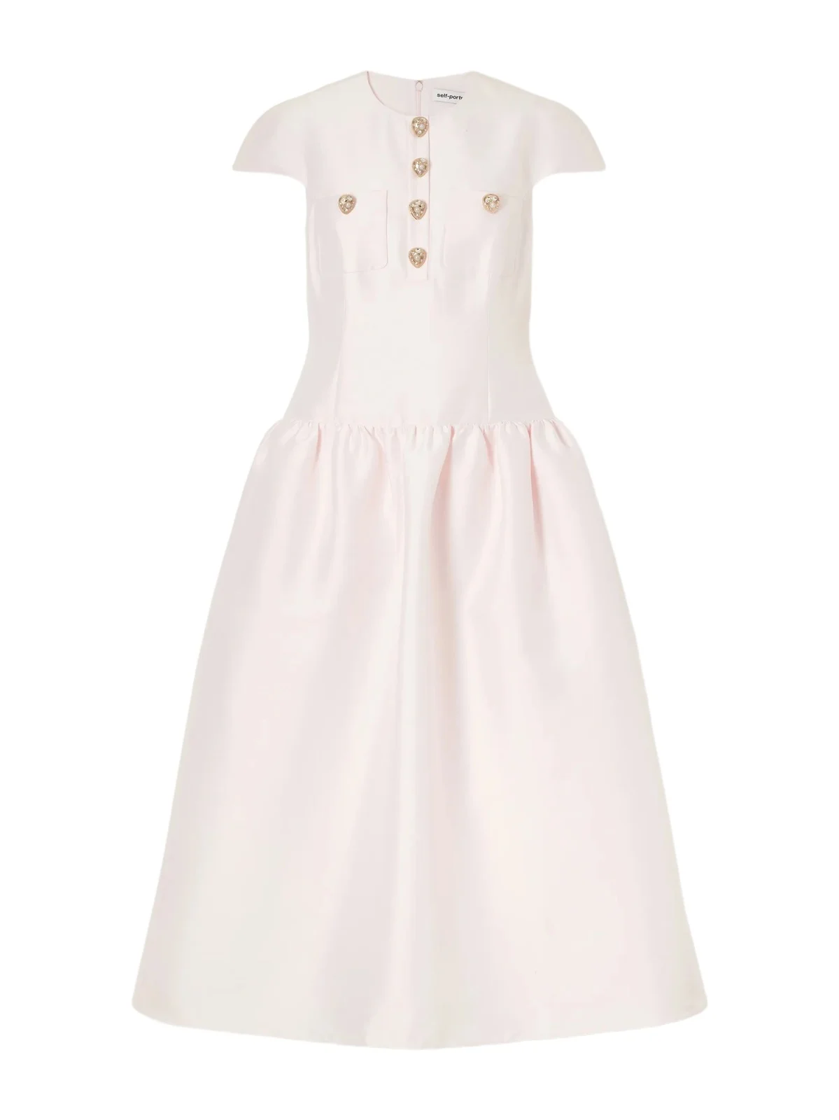 Embellished Taffeta Midi Dress Embellished Taffeta Midi Dress