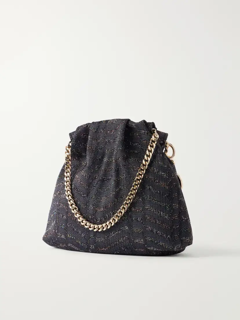 Missoni Greek Key Striped Metallic Crochet-knit Shoulder Bag | Thumbnail 4 Missoni Greek Key Striped Metallic Crochet-knit Shoulder Bag | Thumbnail 4