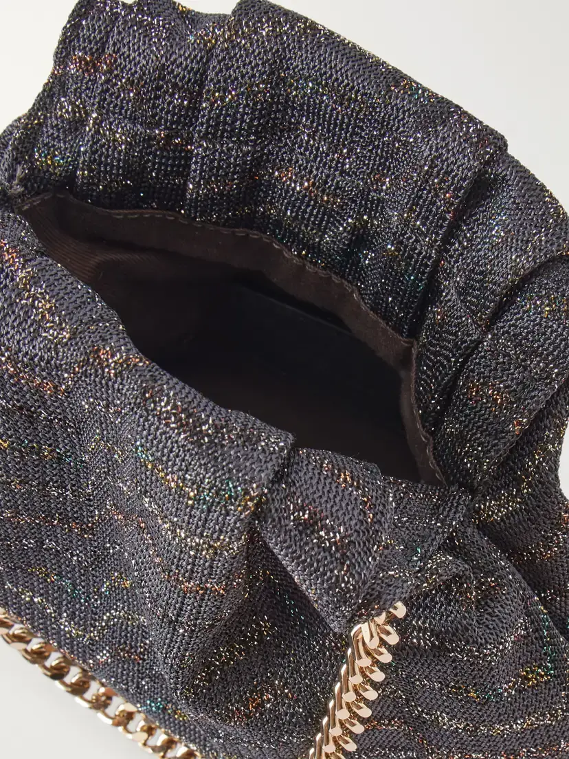 Missoni Greek Key Striped Metallic Crochet-knit Shoulder Bag | Thumbnail 6 Missoni Greek Key Striped Metallic Crochet-knit Shoulder Bag | Thumbnail 6