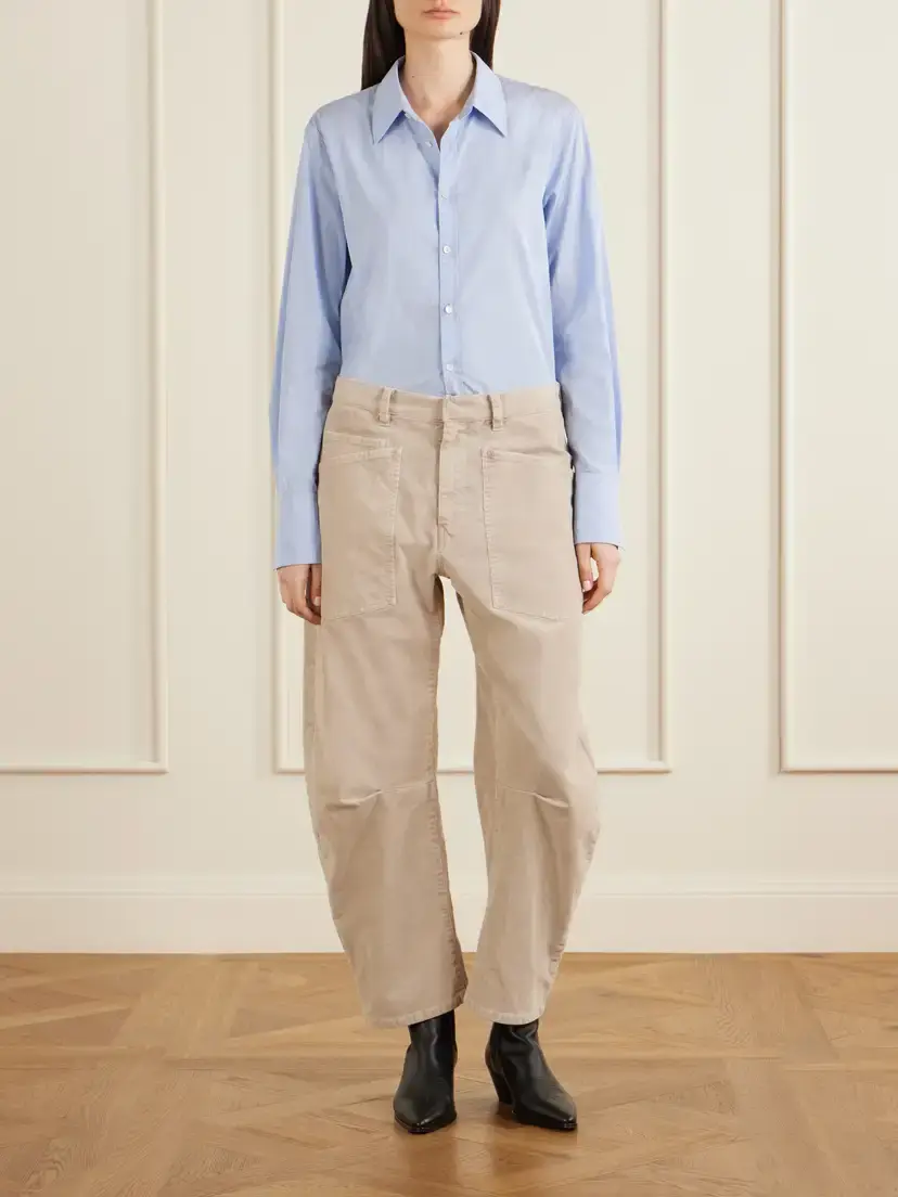 Nili Lotan Ziggy Cotton-poplin Shirt | Thumbnail 2 Nili Lotan Ziggy Cotton-poplin Shirt | Thumbnail 2