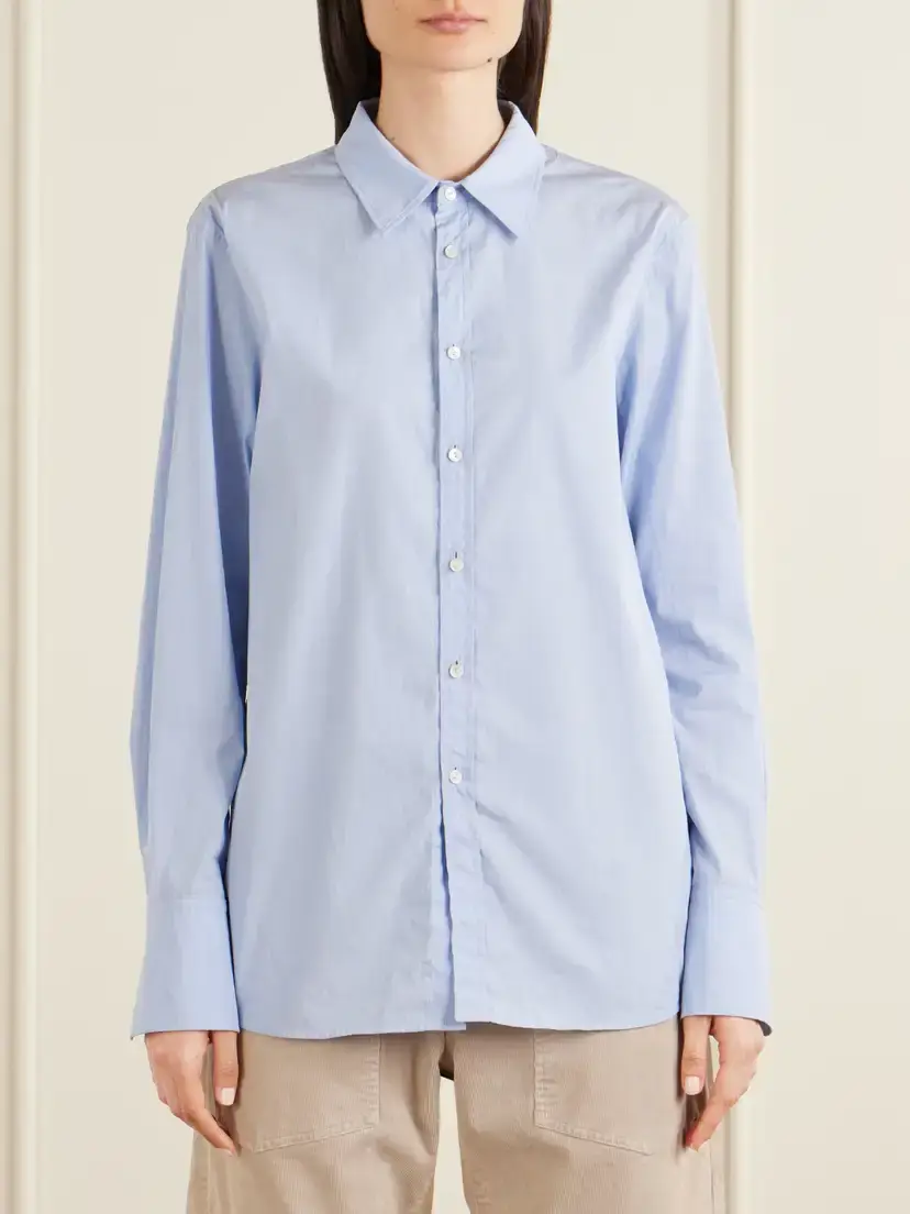 Nili Lotan Ziggy Cotton-poplin Shirt | Thumbnail 3 Nili Lotan Ziggy Cotton-poplin Shirt | Thumbnail 3