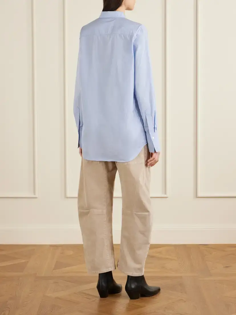 Nili Lotan Ziggy Cotton-poplin Shirt | Thumbnail 4 Nili Lotan Ziggy Cotton-poplin Shirt | Thumbnail 4