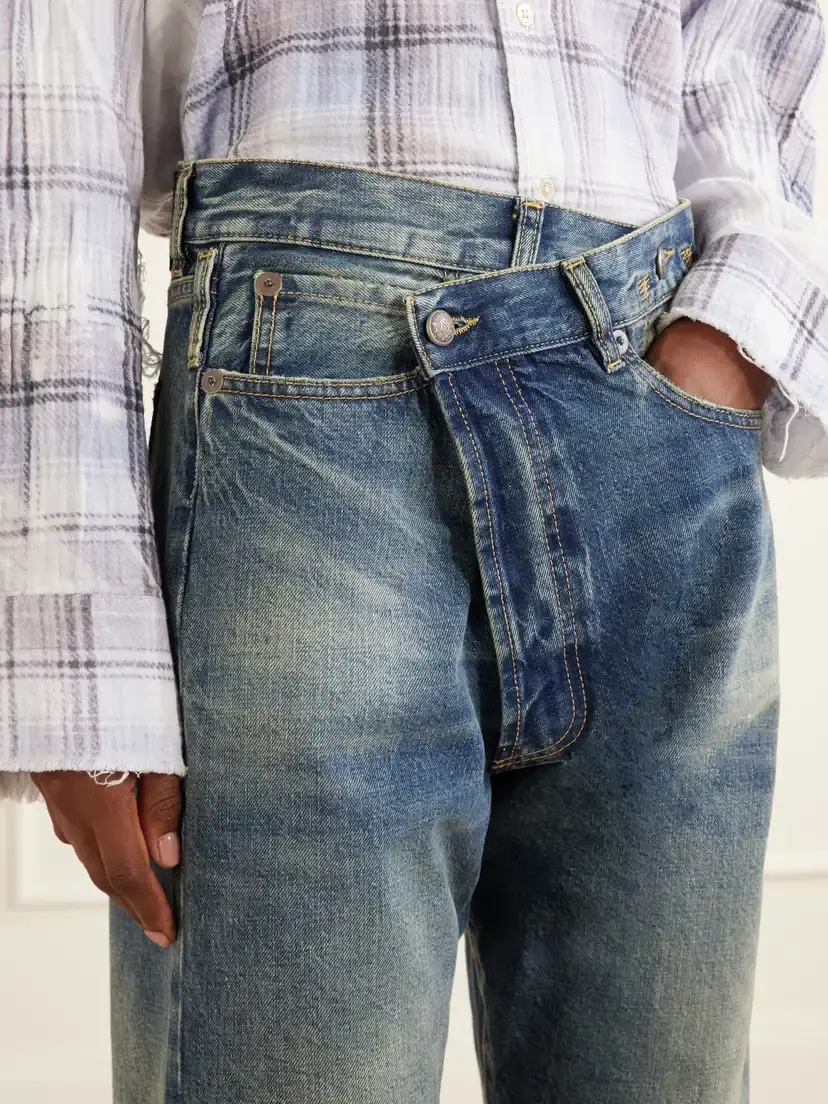 R13 Cuffed Crossover Jean X Low-rise Straight-leg Jeans | Thumbnail 5 R13 Cuffed Crossover Jean X Low-rise Straight-leg Jeans | Thumbnail 5