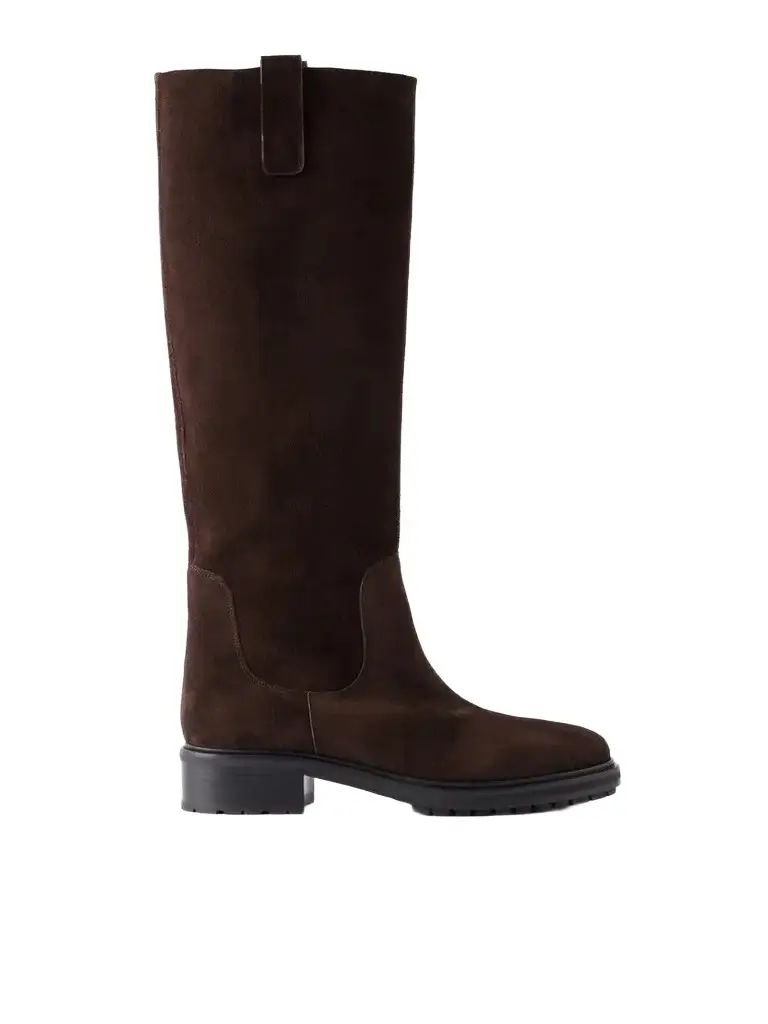 aeyde Henry 45 Suede Knee Boots | Image 1 aeyde Henry 45 Suede Knee Boots | Image 1