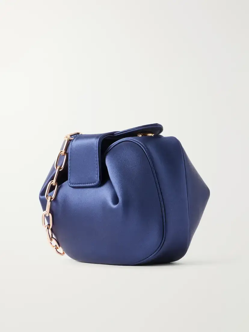 Gabriela Hearst Soft Demi Satin Clutch | Thumbnail 4 Gabriela Hearst Soft Demi Satin Clutch | Thumbnail 4