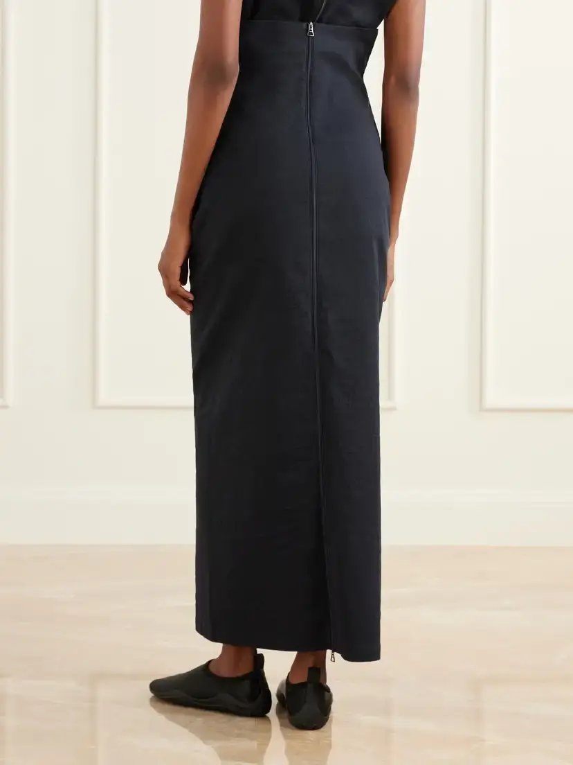 Issey Miyake Allow Stretch Washi-blend Maxi Skirt | Thumbnail 4