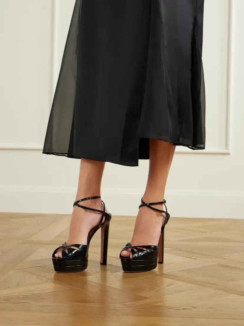 Aquazzura Moves 130 Patent-leather Platform Sandals | Thumbnail 2 Aquazzura Moves 130 Patent-leather Platform Sandals | Thumbnail 2