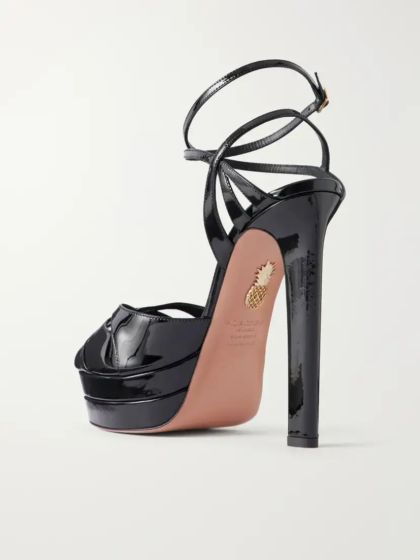 Aquazzura Moves 130 Patent-leather Platform Sandals | Thumbnail 3 Aquazzura Moves 130 Patent-leather Platform Sandals | Thumbnail 3
