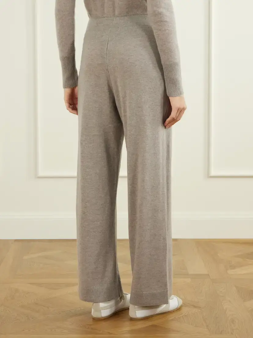 Le Kasha Suria Ribbed Organic Cashmere Wide-leg Pants | Thumbnail 4 Le Kasha Suria Ribbed Organic Cashmere Wide-leg Pants | Thumbnail 4