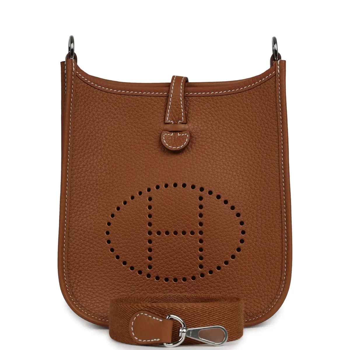 HERMÈS Hermes Evelyne TPM Gold Clemence Palladium Hardware | Image 1 HERMÈS Hermes Evelyne TPM Gold Clemence Palladium Hardware | Image 1
