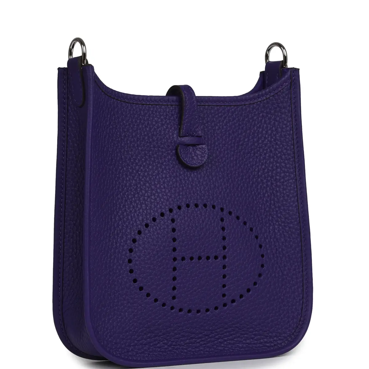 HERMÈS Hermes Evelyne TPM Purple Clemence Palladium Hardware | Thumbnail 2