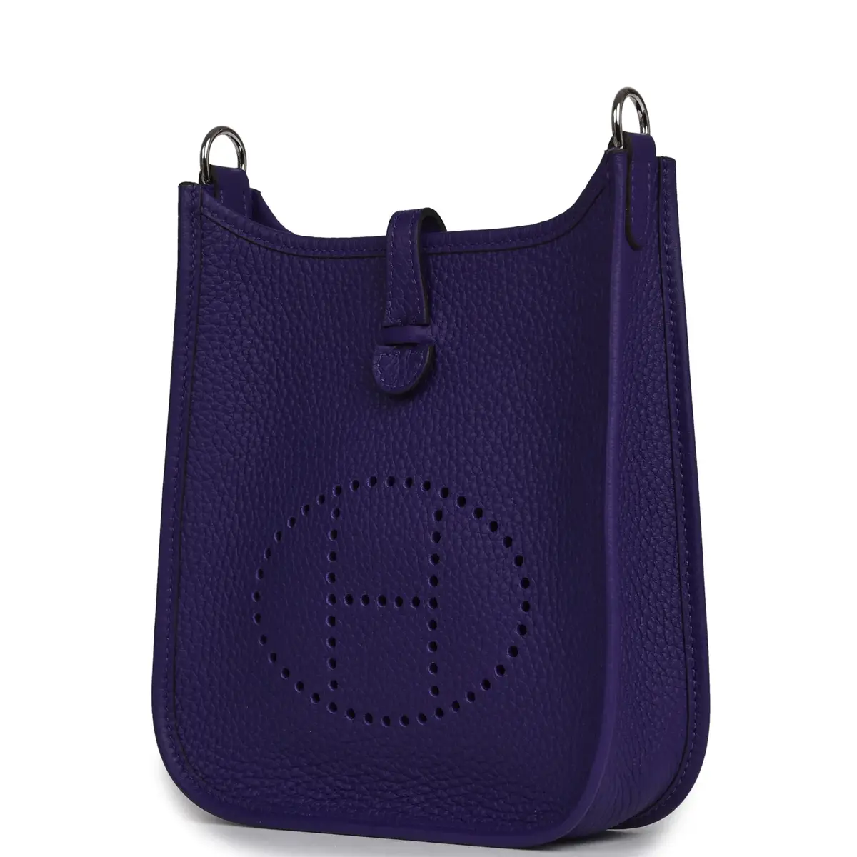 HERMÈS Hermes Evelyne TPM Purple Clemence Palladium Hardware | Thumbnail 5