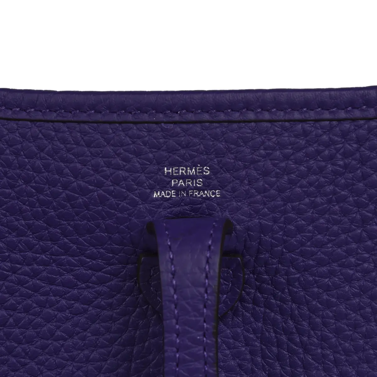 HERMÈS Hermes Evelyne TPM Purple Clemence Palladium Hardware | Thumbnail 7
