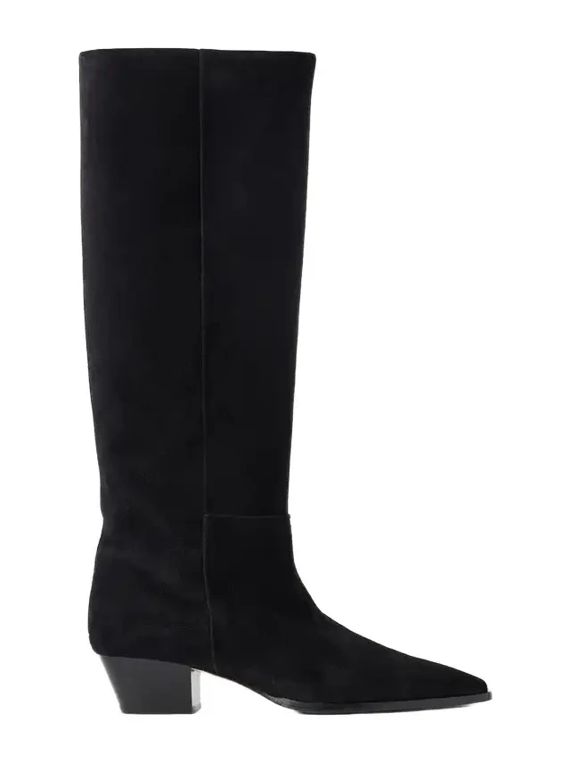 aeyde Medea 40 Suede Knee Boots