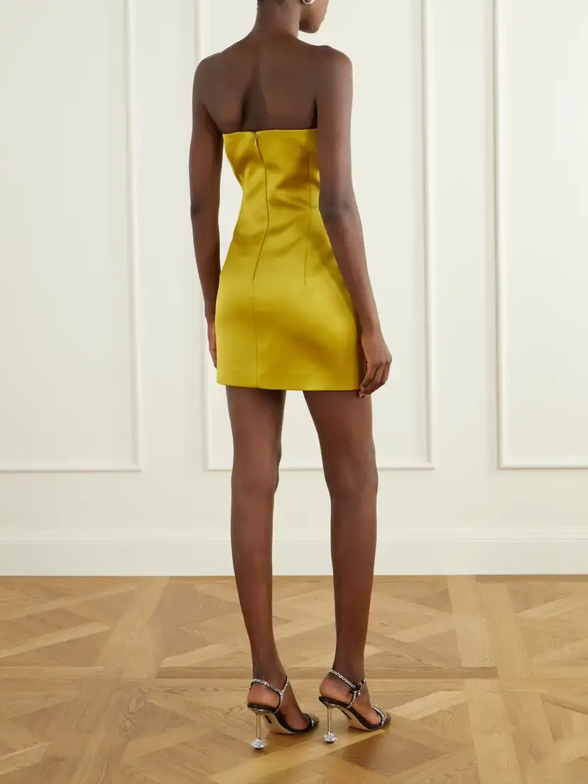 Ilkyaz Ozel Noelie Embellished Satin Mini Dress | Thumbnail 3 Ilkyaz Ozel Noelie Embellished Satin Mini Dress | Thumbnail 3