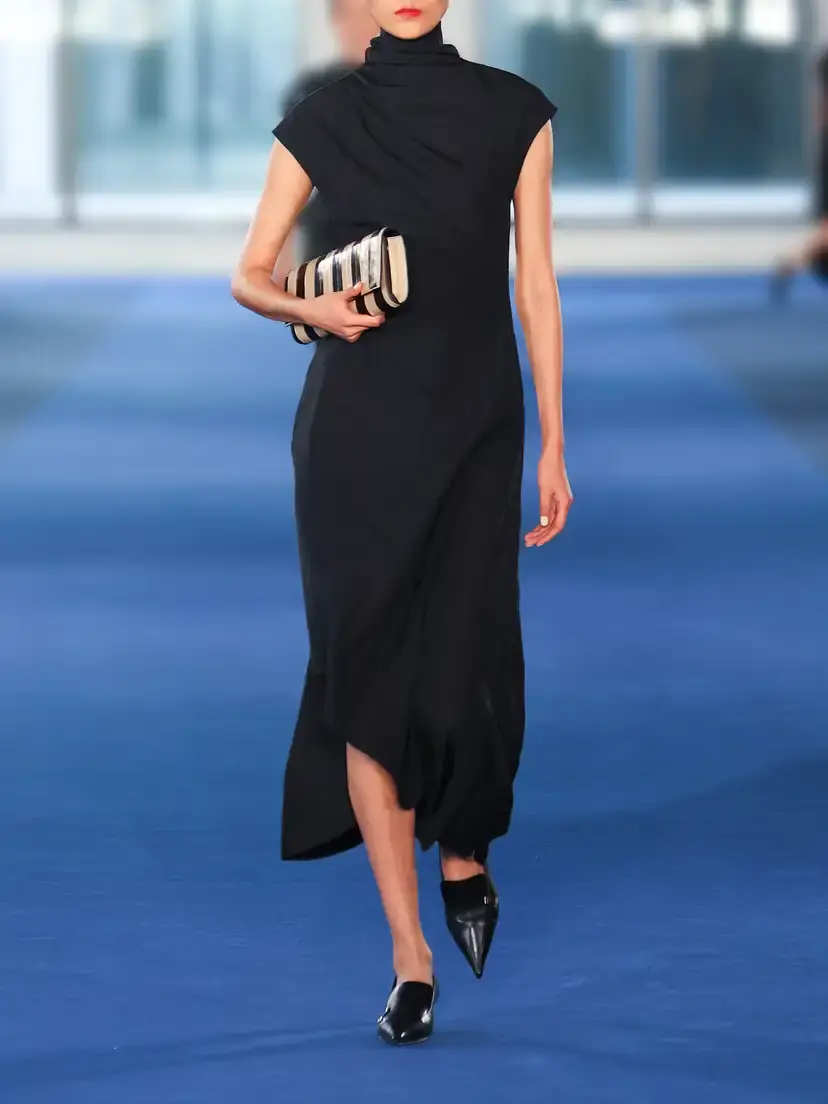 Proenza Schouler Elodine Draped Jersey Maxi Dress | Thumbnail 6