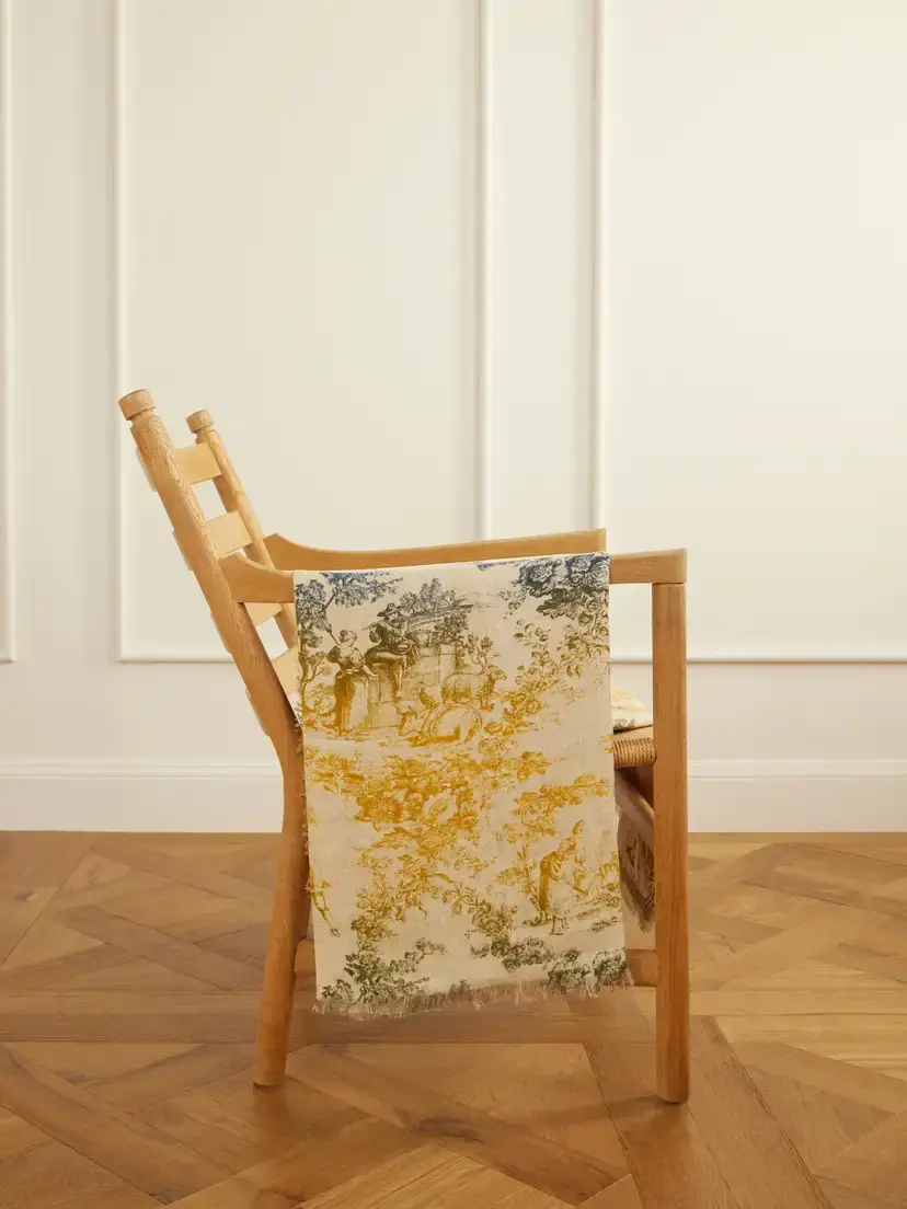 The House of Lyria Firmamento Printed Linen And Cotton-blend Throw | Image 1 The House of Lyria Firmamento Printed Linen And Cotton-blend Throw | Image 1