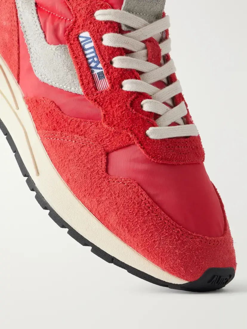 Autry Reelwind Suede-trimmed Shell Sneakers - Unknown | Thumbnail 5