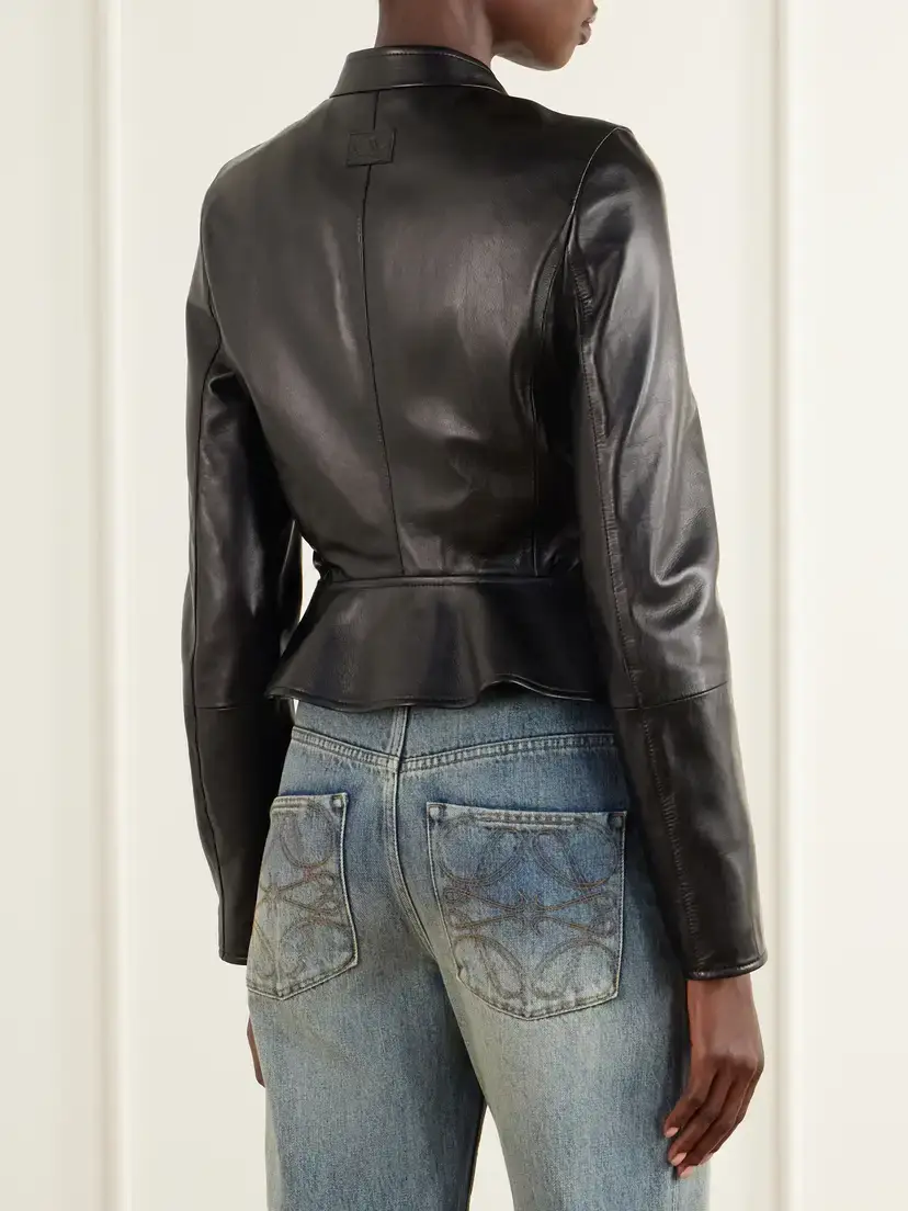 Loewe Leather Biker Jacket | Thumbnail 3 Loewe Leather Biker Jacket | Thumbnail 3