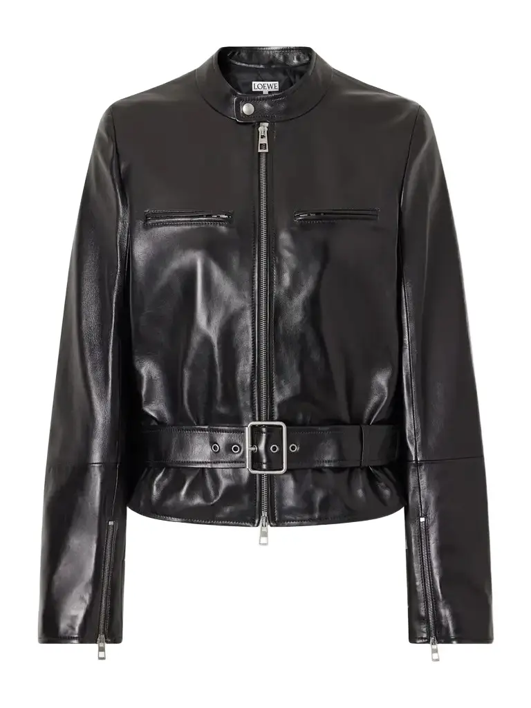 Loewe Leather Biker Jacket
