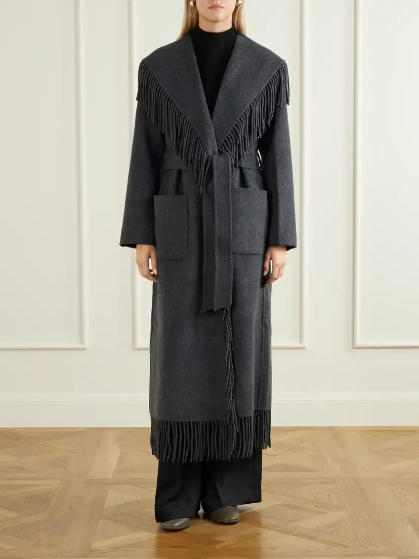 Simkhai Carrie Fringed Wool-blend Coat | Thumbnail 3 Simkhai Carrie Fringed Wool-blend Coat | Thumbnail 3