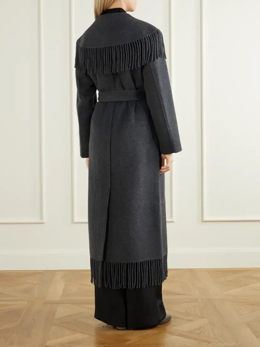 Simkhai Carrie Fringed Wool-blend Coat | Thumbnail 4 Simkhai Carrie Fringed Wool-blend Coat | Thumbnail 4