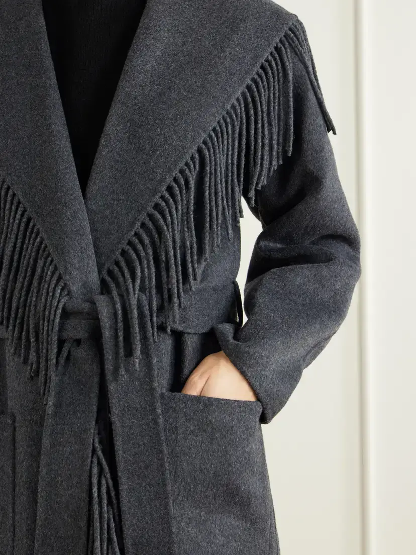 Simkhai Carrie Fringed Wool-blend Coat | Thumbnail 5 Simkhai Carrie Fringed Wool-blend Coat | Thumbnail 5