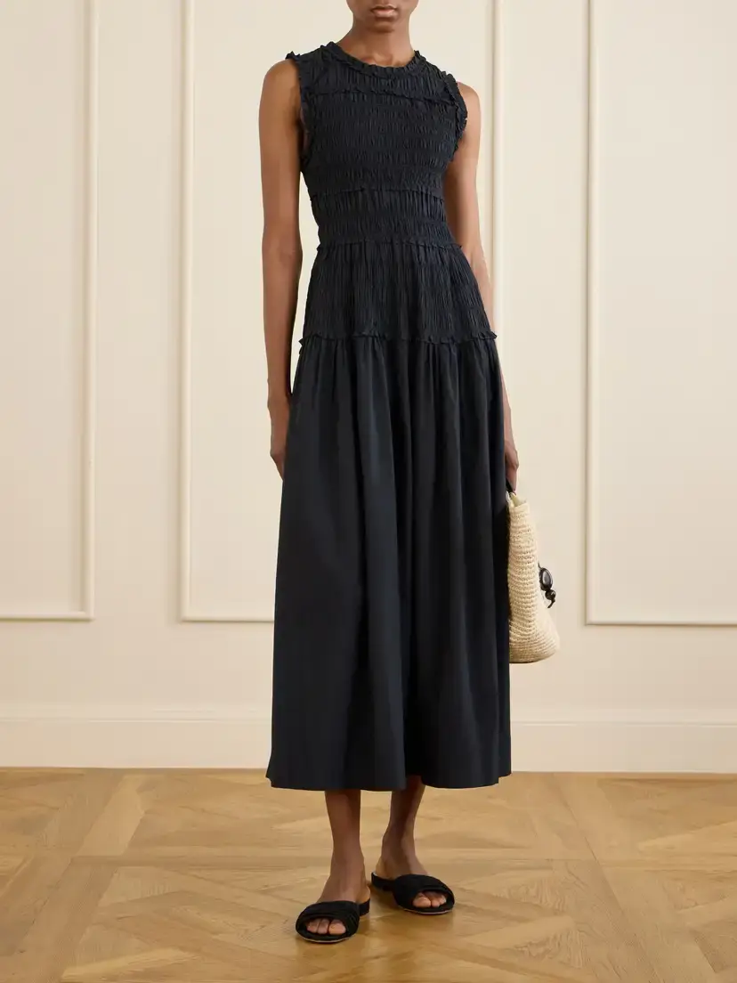 DÔEN Mallory Cotton-poplin Midi Dress | Thumbnail 2 DÔEN Mallory Cotton-poplin Midi Dress | Thumbnail 2
