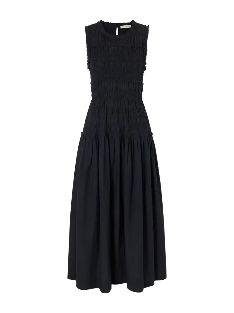 DÔEN Mallory Cotton-poplin Midi Dress