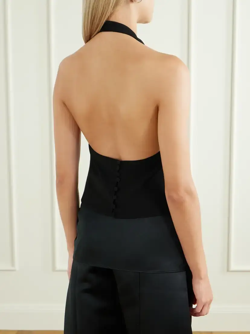 Ilkyaz Ozel Assisi Draped Crepe Top | Thumbnail 4 Ilkyaz Ozel Assisi Draped Crepe Top | Thumbnail 4