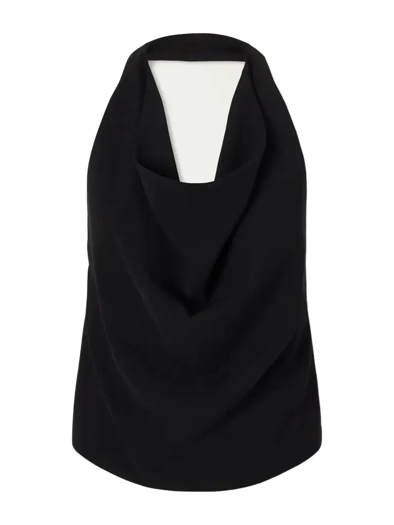 Ilkyaz Ozel Assisi Draped Crepe Top | Image 1 Ilkyaz Ozel Assisi Draped Crepe Top | Image 1