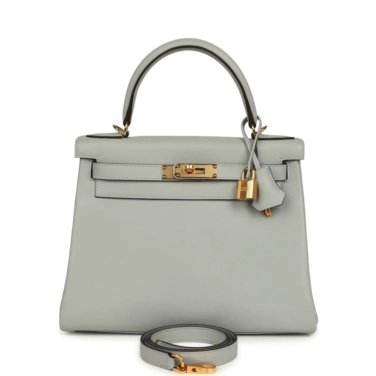 HERMÈS Hermes Kelly Retourne 28 Bleu Glacier Evercolor Gold Hardware | Image 1 HERMÈS Hermes Kelly Retourne 28 Bleu Glacier Evercolor Gold Hardware | Image 1