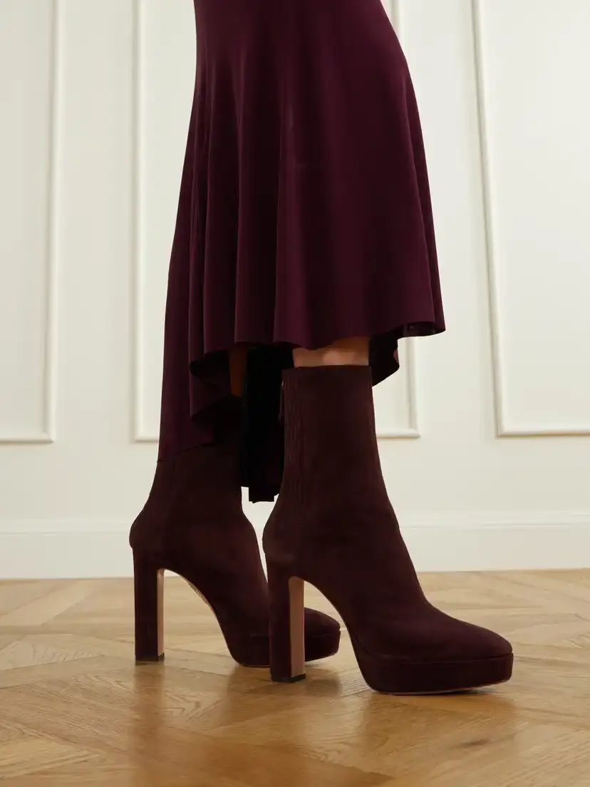 Aquazzura Martine 110 Suede Ankle Boots | Thumbnail 2 Aquazzura Martine 110 Suede Ankle Boots | Thumbnail 2