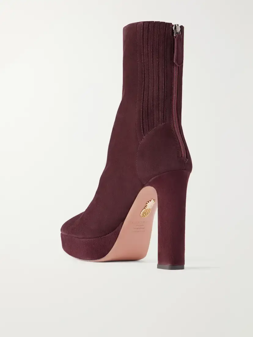 Aquazzura Martine 110 Suede Ankle Boots | Thumbnail 3 Aquazzura Martine 110 Suede Ankle Boots | Thumbnail 3