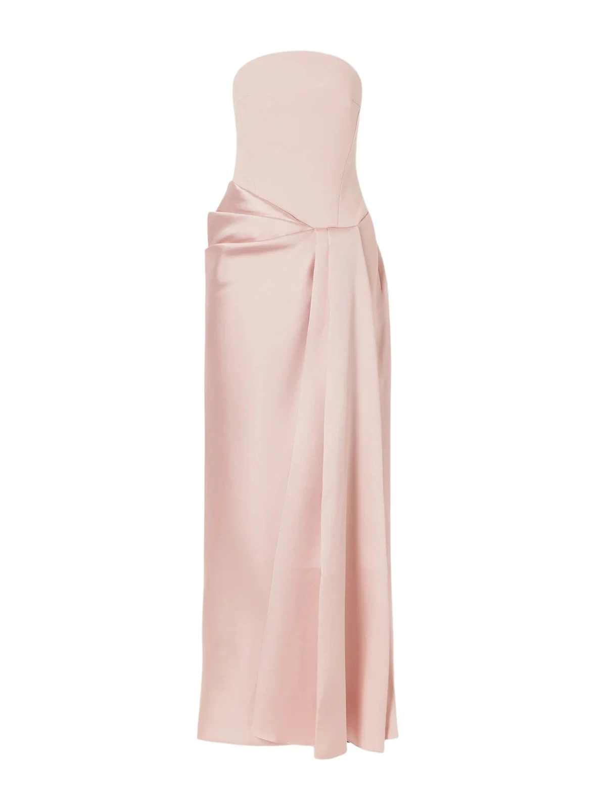 Solace London Seri Strapless Crepe Gown