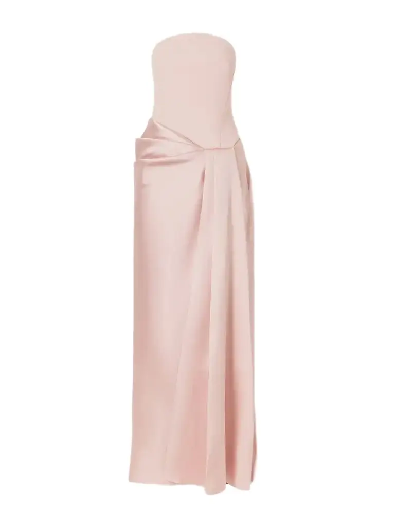 Solace London Seri Strapless Crepe Gown | Image 1 Solace London Seri Strapless Crepe Gown | Image 1