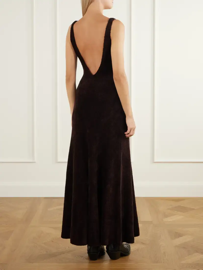 Gabriela Hearst Lady Hall Plush Cashmere And Silk-blend Maxi Dress | Thumbnail 3 Gabriela Hearst Lady Hall Plush Cashmere And Silk-blend Maxi Dress | Thumbnail 3