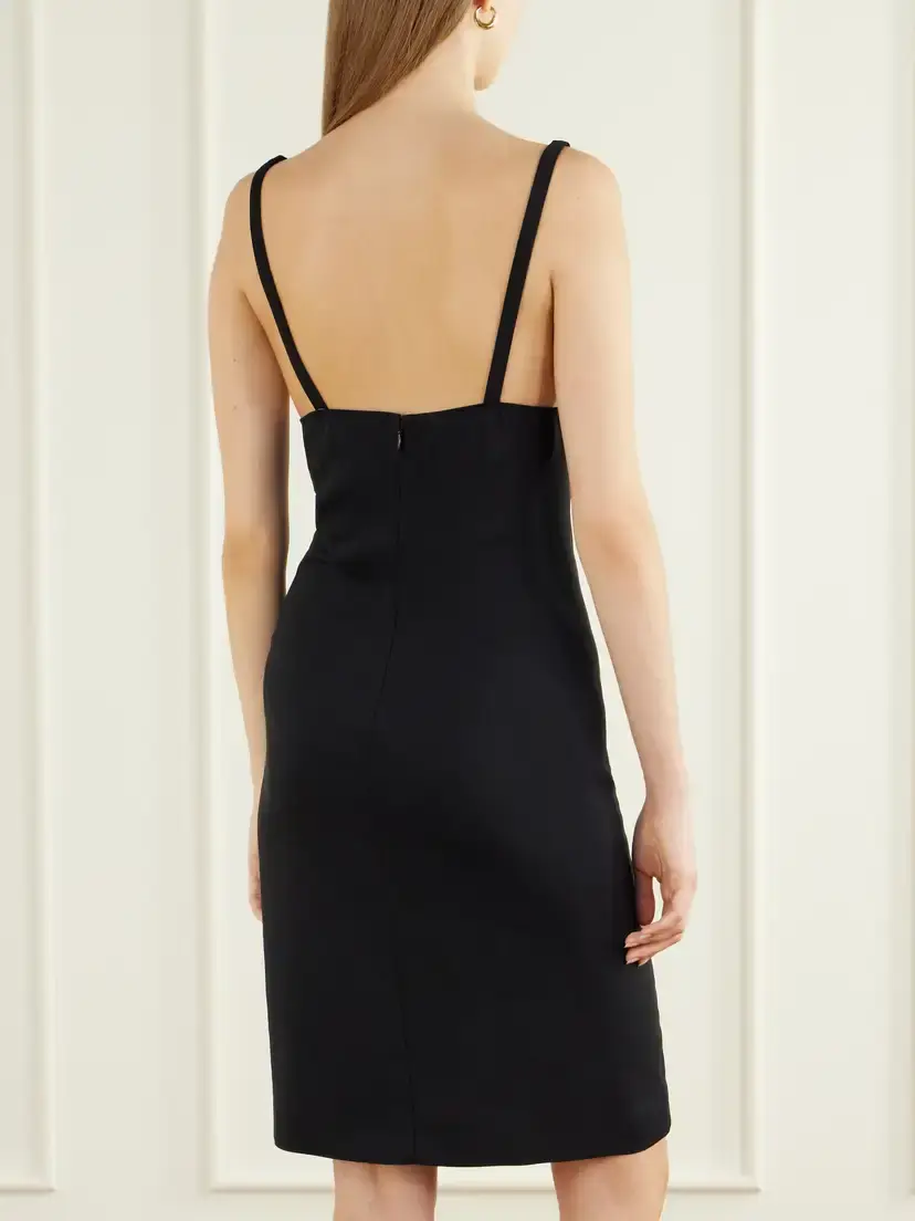 Stella McCartney Lace-trimmed Stretch-cady Mini Dress | Thumbnail 3