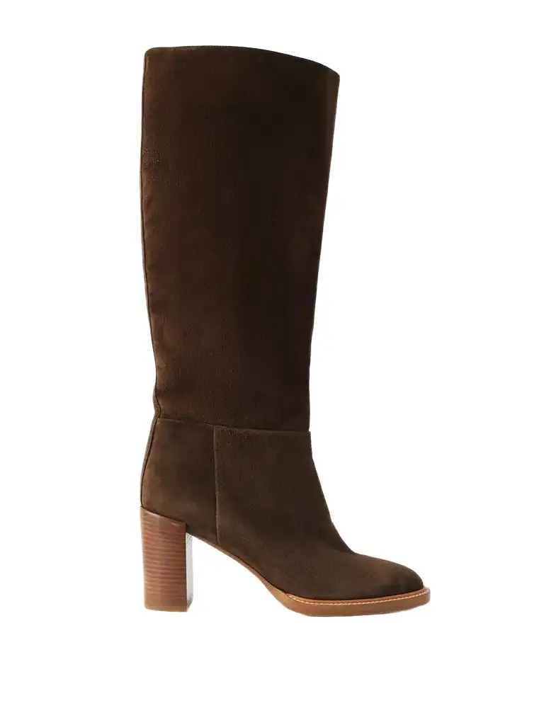 Gabriela Hearst Bocca 75 Suede Boots | Image 1 Gabriela Hearst Bocca 75 Suede Boots | Image 1