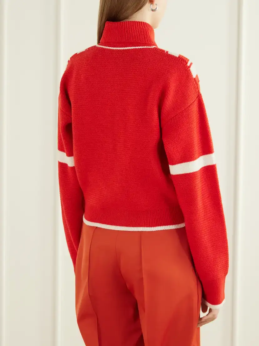 Stella McCartney Striped Wool Zip-up Cardigan | Thumbnail 4 Stella McCartney Striped Wool Zip-up Cardigan | Thumbnail 4