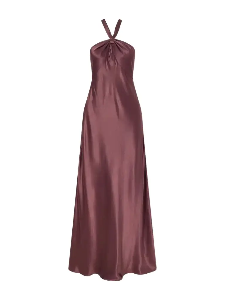 Rixo Losanna Satin Maxi Dress | Image 1 Rixo Losanna Satin Maxi Dress | Image 1