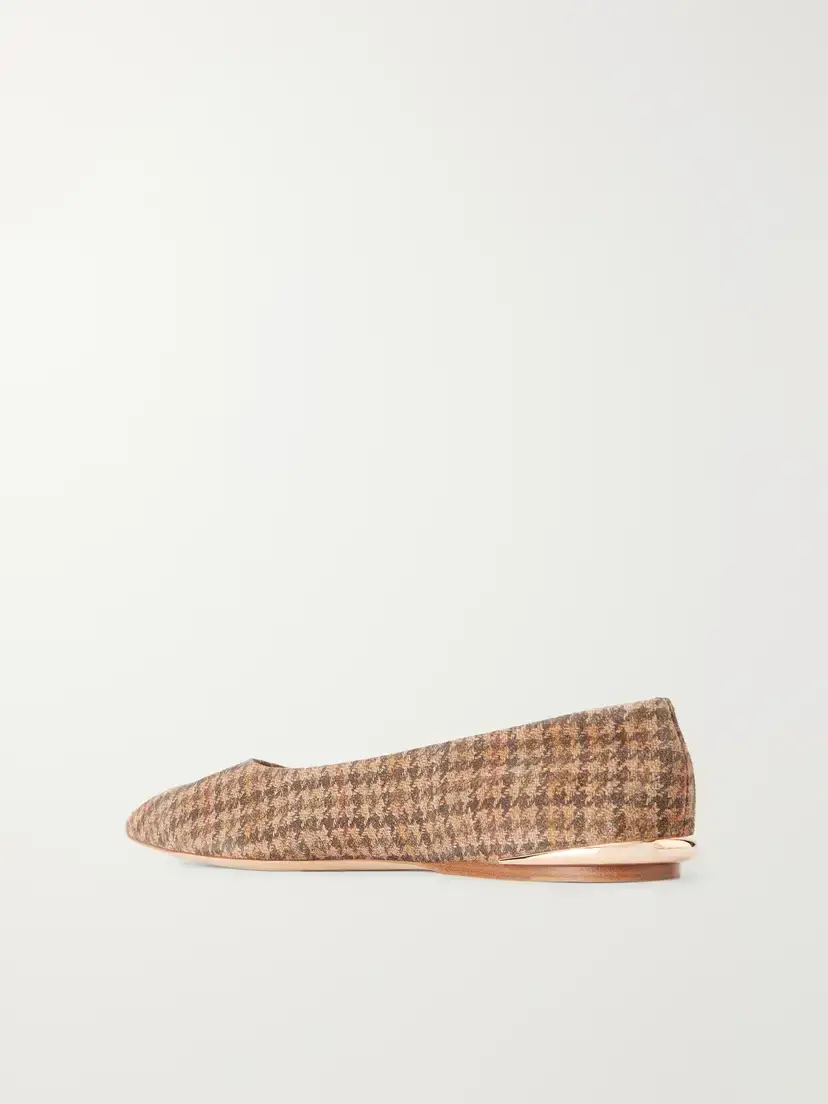 Gabriela Hearst Fleur Printed Houndstooth Suede Flats | Thumbnail 3 Gabriela Hearst Fleur Printed Houndstooth Suede Flats | Thumbnail 3