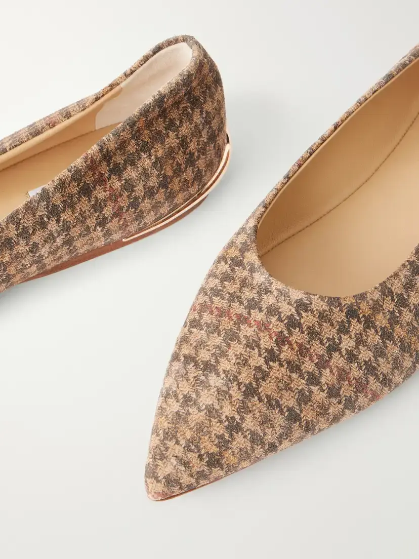 Gabriela Hearst Fleur Printed Houndstooth Suede Flats | Thumbnail 5 Gabriela Hearst Fleur Printed Houndstooth Suede Flats | Thumbnail 5