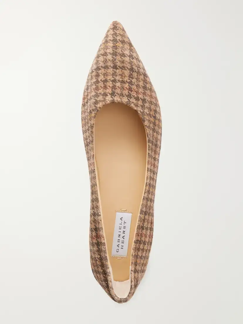 Gabriela Hearst Fleur Printed Houndstooth Suede Flats | Thumbnail 6 Gabriela Hearst Fleur Printed Houndstooth Suede Flats | Thumbnail 6