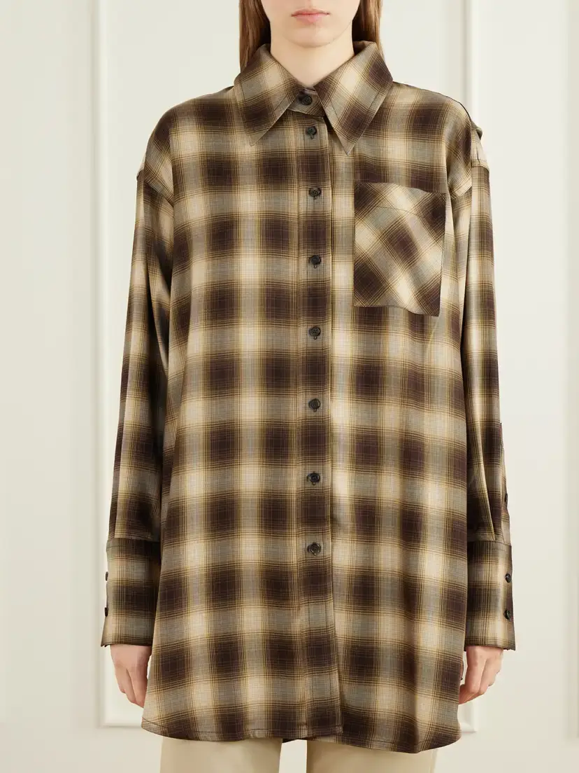 Co Checked Lyocell Shirt | Thumbnail 3 Co Checked Lyocell Shirt | Thumbnail 3