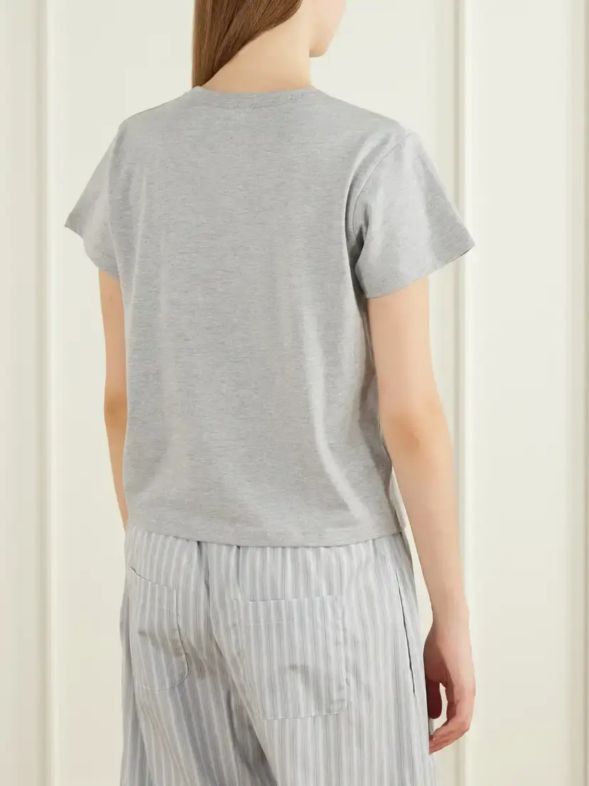 LESET Margo Cotton-jersey T-shirt | Thumbnail 4 LESET Margo Cotton-jersey T-shirt | Thumbnail 4
