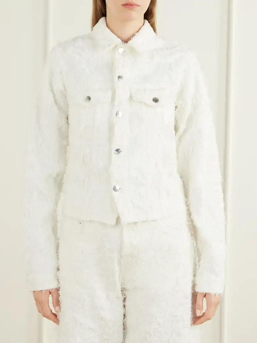 Haikure Cherry Frayed Denim Jacket | Thumbnail 3 Haikure Cherry Frayed Denim Jacket | Thumbnail 3