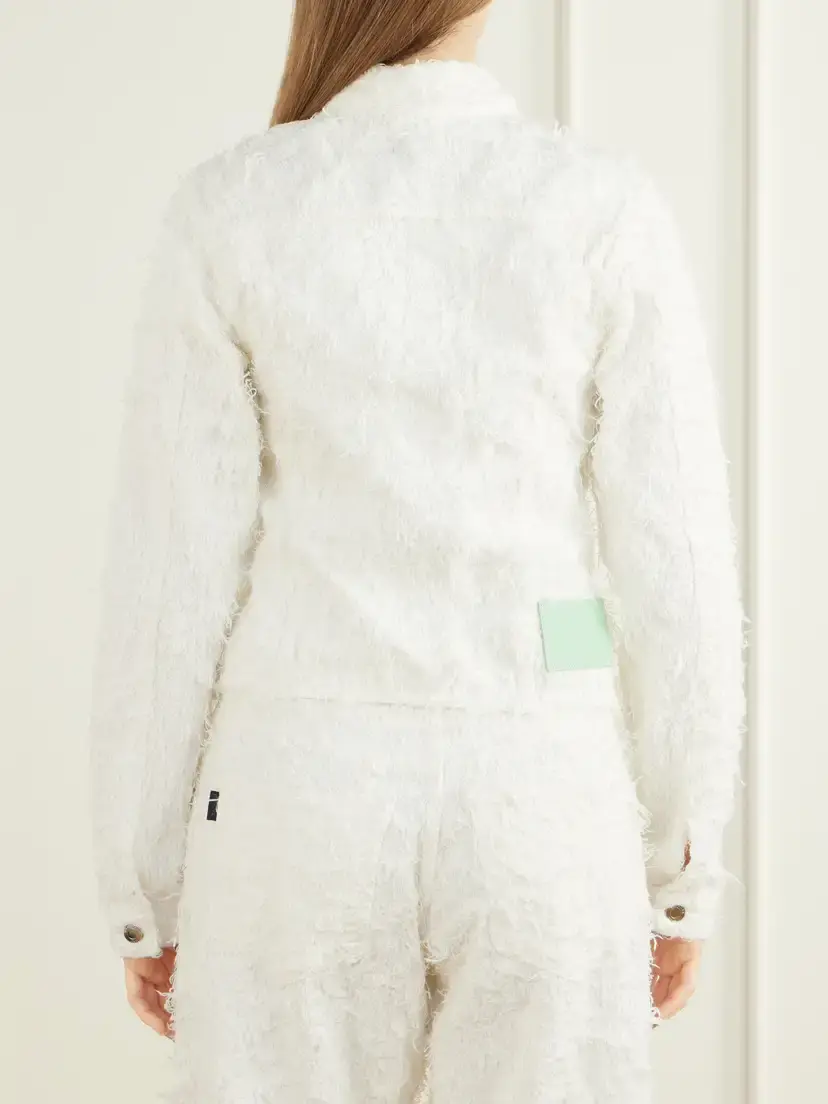 Haikure Cherry Frayed Denim Jacket | Thumbnail 4 Haikure Cherry Frayed Denim Jacket | Thumbnail 4